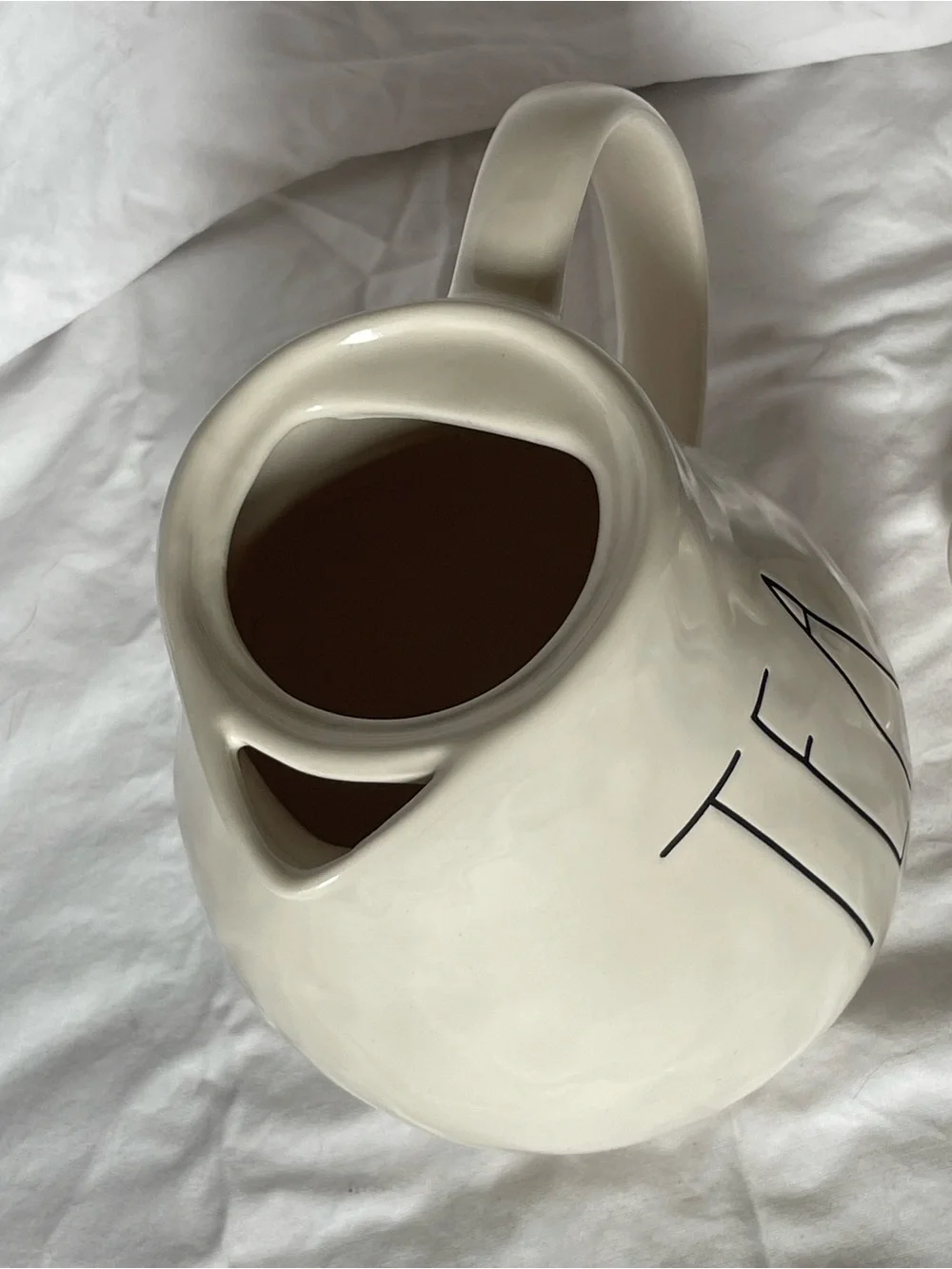 Rae Dunn by Magenta ceramic teapot TEA  black lettering new tea pot